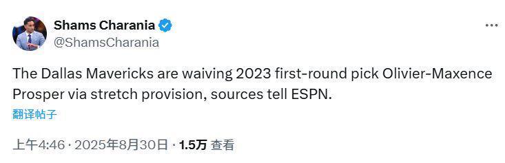 正式官宣，独行侠引爆联盟，澳洲后卫底薪加盟，1800万替补危险了